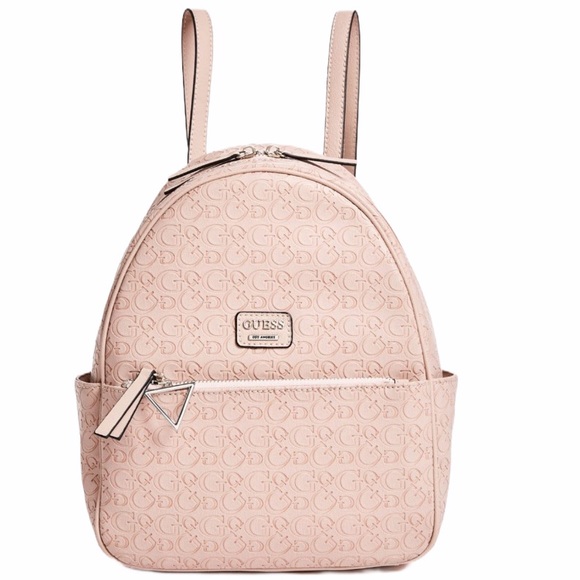 rose gold guess backpack